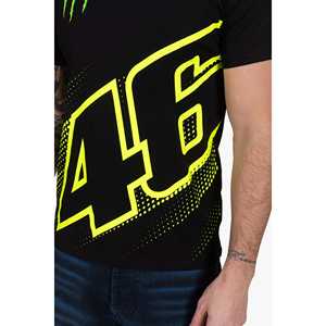 Camiseta Deportiva con Cuello Redondo, Diseño de Puntos 46 Monster Energy, 100% Algodón, Negra, Manga Corta, Antiencogimiento, para Hombre, al por Mayor - Product Image 5