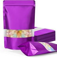 Sachets Doypack à fenêtre imprimés en héliogravure, écologiques, en PE, anti-odeur, de qualité alimentaire, pour bonbons, aliments pour bébés, aliments pour animaux de compagnie, gâteaux, faible MOQ