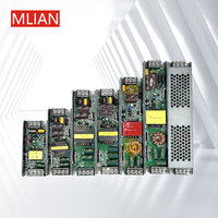 Transformateur étanche ultra-mince intérieur 12V/24V AC DC 60W-500W Alimentation à découpage SMP pour l'industrie du pilote de lumière LED