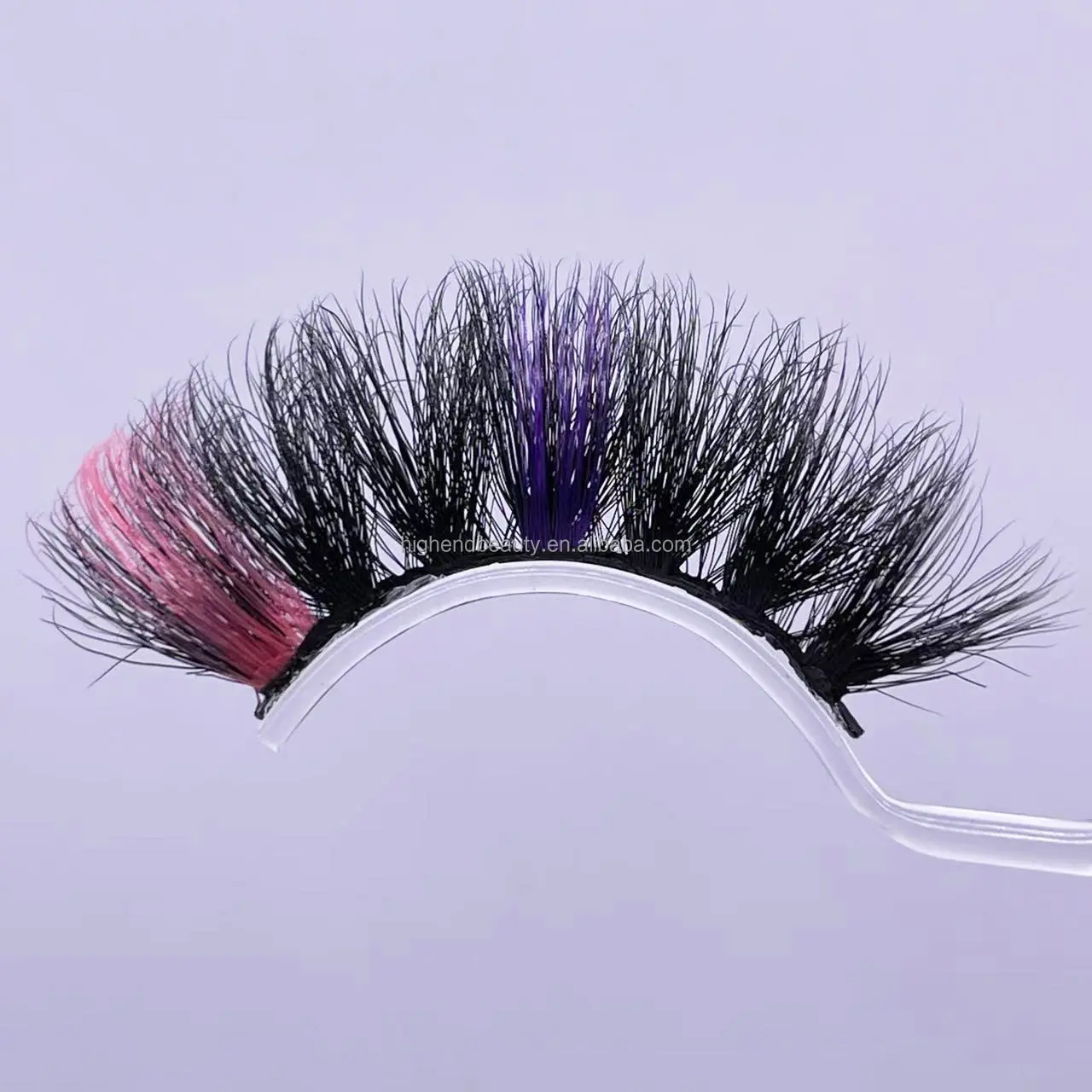 Eyelash supplier colorful lashes 20mm 25mm colored eyelashes strips coloured eyelashes lashes with free package box
