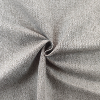 Tissu d'ameublement Jacquard en lin de haute qualité 100% polyester pour canapé Style européen uni avec technique tricotée en chaîne