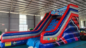 Nouveau design commercial <span class=keywords><strong>Ninja</strong></span> Wall Challenge gonflable drôle d'extérieur <span class=keywords><strong>Ninja</strong></span> Wall jeu de toboggan gonflable pour enfants et adultes - Product Image 2