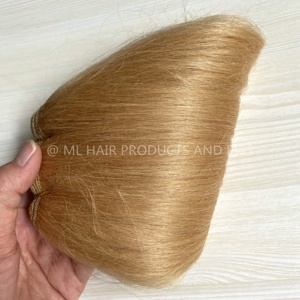 Extensiones de Cabello Natural <span class=keywords><strong>para</strong></span> Manualidades, Cabello de Cabra, <span class=keywords><strong>Mohair</strong></span>, Cola de Yak, Tipo Liso - Product Image 2
