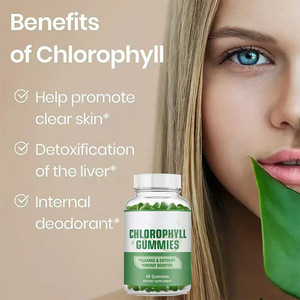 Gummies de Chlorophylle Bio Véganes à Marque Blanche OEM/ODM pour la Détox, la <span class=keywords><strong>Diarrhée</strong></span> et la Promotion de la Digestion - Product Image 4