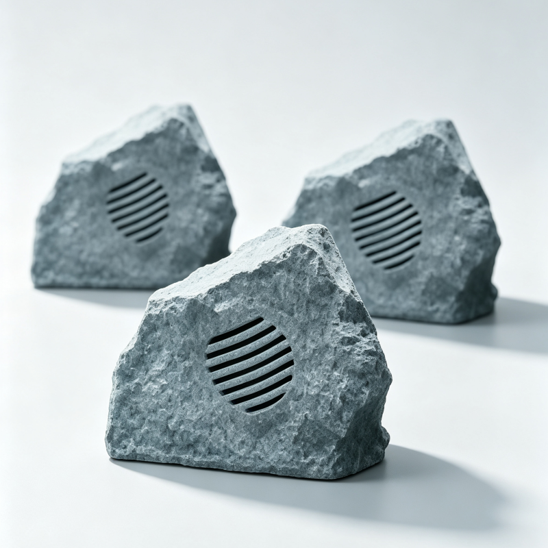 Landscape Fiberglass Rock Speaker 89dB High Sensitivity Outdoor Waterproof Stone Speaker Park Hotel B2B Bulk Supply
