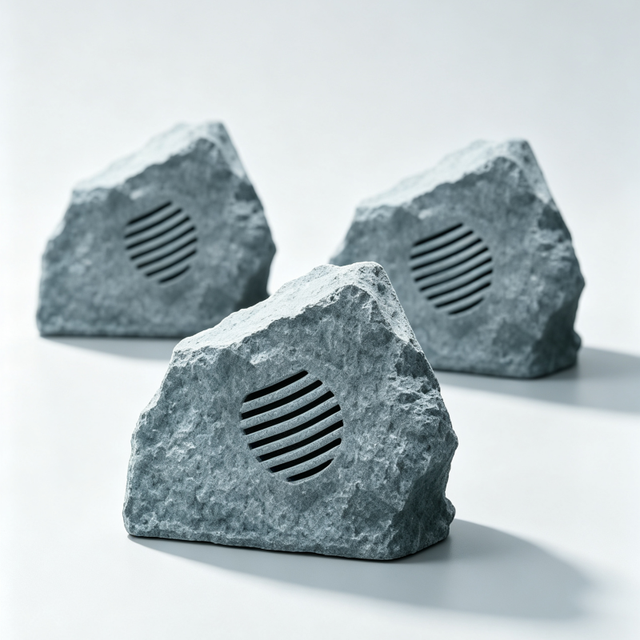 Landscape Fiberglass Rock Speaker 89dB High Sensitivity Outdoor Waterproof Stone Speaker Park Hotel B2B Bulk Supply