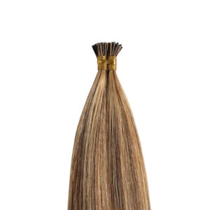 100% Extensiones de cabello humano virgen real Punta de palo recto # P4/27 Onda profunda suelta Pre-Bonded I Tip Cabello humano Remy - Product Image 2