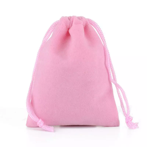 OEM Promotional Custom Velvet Jewelry <b>Pouch</b> with logo Women Velvet <b>Drawstring</b> Gift Packaging Bag Velvet Small <b>Pouch</b> for Wedding - Product Image 6