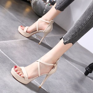 Sandalias de Plataforma Súper Alta con Tacón de Aguja y Correa al Tobillo, Estilo Hada, Sexy, para Pasarela, Modelo 2026, para Fiestas de Damas - Product Image 5