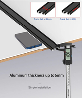 Rail lumineux LED magnétique linéaire ultra-mince de 6 mm à montage en surface, design modulaire, 48 V, système d'éclairage sur rail magnétique