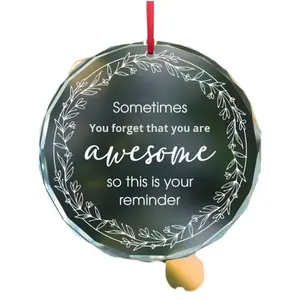 Pendentif en verre cristal <span class=keywords><strong>artificiel</strong></span> en forme <span class=keywords><strong>de</strong></span> cœur, décoration <span class=keywords><strong>de</strong></span> <span class=keywords><strong>sapin</strong></span> <span class=keywords><strong>de</strong></span> <span class=keywords><strong>Noël</strong></span>, cadeau commémoratif pour la fête des mères et les amis, les enfants - Product Image 5