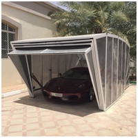 Innovation Système de couverture de garage pliable de luxe Cadre en alliage d'aluminium Persienne verticale pour usage extérieur Carpool Balcon Etc.