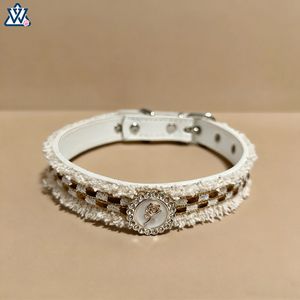 Collier rétro pour chien, motif rayé réglable, bleu ciel, pour chats et chiens, toutes saisons - Product Image 4