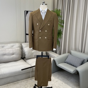 Индивидуальные деловые мужские облегающие костюмы для свадьбы жениха с бесплатной доставкой подходит для всех сезонов - Product Image 5