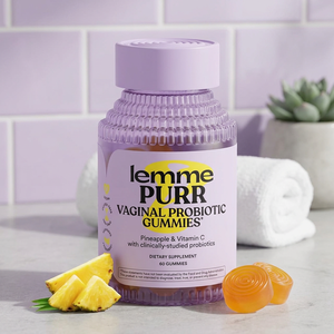Gomitas Probióticas Vaginales Lemme Purr con Sabor a Piña, 0.5g de Extracto Vegetal, pH Equilibrado, para la Salud Femenina, 60 Unidades, Eliminan el Olor Vaginal - Product Image 2