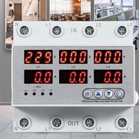 Relais OUPA AVP monophasé CA 12~230V super stable, réglable 40/63/80A, protection contre les sous-tensions, LED 50Hz PC