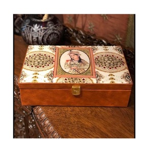 Boîte-cadeau en bois MDF de haute qualité pour les faveurs de fête de mariage stockage de bijoux boîte à bijoux en bois MDF personnalisable - Product Image 3