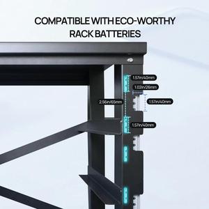 ECO-WORTHY RACK6 V2 6-laags stalen serverrack met 600A busbar, compatibel met alle ECO-WORTHY Rack batterijversies - Product Image 4