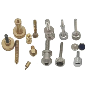 Tornillo de pulgar de fábrica personalizado M3 M4 M5 M6 M8 Tuerca de perno Acero inoxidable Latón anodizado Aluminio Cabeza moleteada redonda Tornillo de pulgar plano - Product Image 1