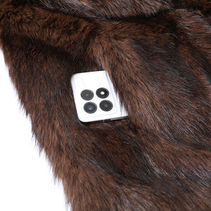 Manteau en fausse fourrure pour femmes, de haute qualité, coupe-vent, vêtements d'hiver pour femmes, veste en fausse fourrure pour les fêtes - Product Image 3