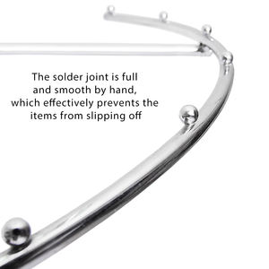 Sang trọng 2 <span class=keywords><strong>Chrome</strong></span> xoắn ốc Kệ may mặc cho cửa hàng phù hợp thể <span class=keywords><strong>Chrome</strong></span> Kim Loại May mặc Giá bán lẻ quần áo hiển thị đứng - Product Image 3