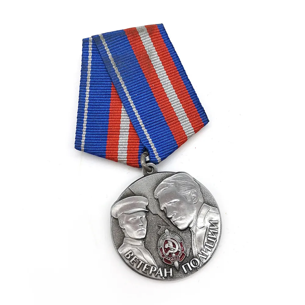 Medalha De Níquel Antigo Com Cordão Curto 10 Anos Mais Experiência Em Medal Produzindo Medalha De Honra