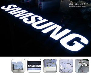 Sương mù tùy chỉnh <span class=keywords><strong>ABS</strong></span> khuôn 2 mét Pixel pitch không thấm nước LED signage ngoài trời & trong nhà sử dụng trung tâm mua sắm chuỗi cửa hàng cửa hàng DC12V - Product Image 5