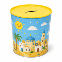 Tirelire en fer blanc personnalisée en usine, boîte à monnaie pour la charité Sadaqah, idéale pour les cadeaux au Moyen-Orient, la maison et l'utilisation par les enfants