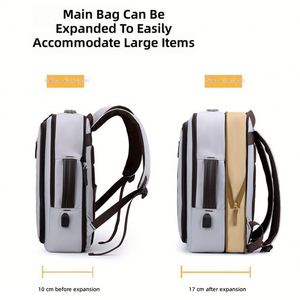 Wholesale Custom logo Expandable Business Designer <b>Mens</b> College Mochila Bagpack Waterproof Back Pack Travel Laptop <b>Bag</b> Backpack - Product Image 3