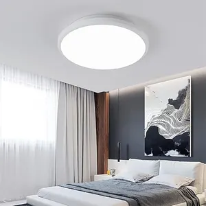 Worbest lampu plafon LED Modern, lampu plafon 36W 2600lm untuk langit-langit rumah ruang tamu dalam ruangan 220V CCT dapat diredupkan