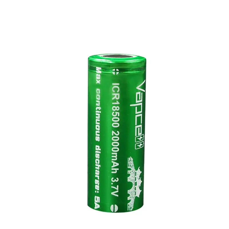 נהדר כוח נטענת 18500 סוללה Vapcell 18500 2000mAh 5A 18500 גלילי ליתיום סוללה 18500 עבור כוח כלי 5A 18500