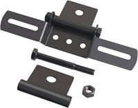 Soporte de placa de matrícula de motocicleta de servicio pesado | Metal negro, ideal para luz trasera y montaje lateral de placa