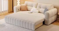 Sofá Cama de Tela para Sala de Estar, Sofá Cama Convertible Moderno que Ahorra Espacio, Función de Sofá Cama para Hogares Modernos y Apartamentos Pequeños