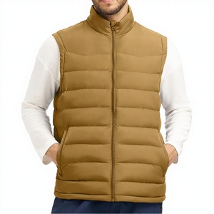 Venta Directa de Fábrica, Chaleco Acolchado con Cremallera Personalizado, Transpirable, de Alta Calidad, para Hombre, Ropa de Invierno Informal, 220g - Product Image 2