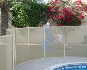 <span class=keywords><strong>Clôture</strong></span> <span class=keywords><strong>de</strong></span> piscine en <span class=keywords><strong>PVC</strong></span> portable et amovible, fine, en maille d'aluminium, pour piscine, en promotion - Product Image 2