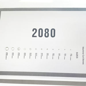푸장 옌투오 크리스탈, 100가지 이상의 다양한 색상을 제공하는 플랫백 루스 글라스 라인스톤, 종합 색상표 구비 - Product Image 3