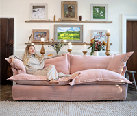 Bequemes Weißes Samt-Schlafsofa mit Abnehmbaren Waschbaren Bezügen für Moderne Wohnzimmer