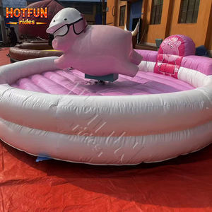 Divertido Toro Mecánico Eléctrico con Forma de Cerdo, Atracción de Rodeo para Parques Temáticos, Carnavales, Eventos, Juegos Interiores y Exteriores, en Venta - Product Image 3