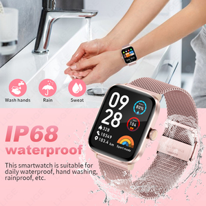 Reloj Inteligente Android BWHT02, Resistente al Agua IP68, Esfera Dorada Rosa, Correa <span class=keywords><strong>de</strong></span> Acero Inoxidable, Responde Llamadas, Asistente <span class=keywords><strong>de</strong></span> Voz con IA, Correo Electrónico - Product Image 3