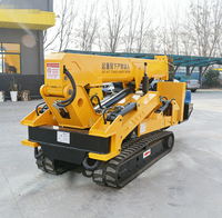 Grue araignée portable 3 tonnes 5 tonnes avec stabilisateurs hydrauliques et flèche télescopique