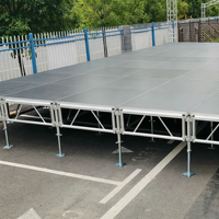 Plateforme de Scène en Aluminium Facile à Installer, Certifiée CE/TUV/ISO9001/ROHS, Dimensions Personnalisables : 2m*1m, 1m*1m, 1.22*2.44m, 1.22*1.22m