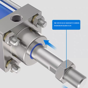 Hafif MOB serisi hidrolik silindir ayarlanabilir İnme 32/40/50/63/80/100/125 çap sert krom kaplama Piston kolu - Product Image 4