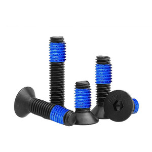 Tornillo <span class=keywords><strong>Allen</strong></span> de Cabeza Plana con Rosca Autoblocante 4-40 6-32 8-32 10-24 1/4-20 M3-M8, Cabeza Avellanada, Acero Negro de Alta Calidad - Product Image 3