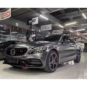 1 kit carrosserie inclus, grille de pare-choc avant et arrière, pour <span class=keywords><strong>Mercedes</strong></span> Benz, classe C W205 vers <span class=keywords><strong>C63S</strong></span> <span class=keywords><strong>AMG</strong></span> 2020 — 2022 - Product Image 3