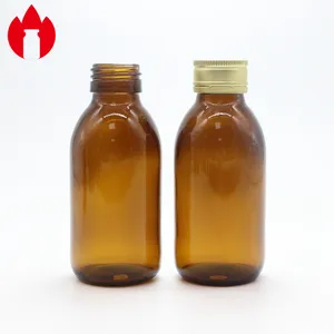 100ml Oral Glass Bottle Amber And Clear 100ml Oral Liquid Syrup Glass Bottle