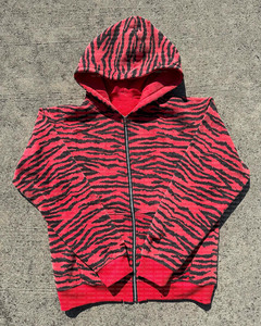 Felpe e Maglioni da Uomo Oversize Personalizzati con Stampa DTG Integrale, Effetto Consumato, Zip, Tessuto Pesante 480 GSM, Motivi Zebrati e <span class=keywords><strong>Tigre</strong></span> - Product Image 3