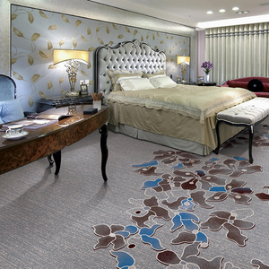 HENGJIU, alfombras de piso de nuevo diseño, alfombras de pared a pared con patrón floral barato para el hogar - Product Image 3