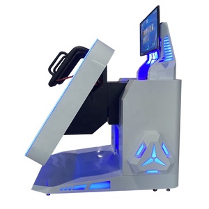 Trong nhà/ngoài trời 9D VR hấp dẫn 360 thực tế ảo Trò chơi mô phỏng với kim loại roller coaster 360 Arcade Máy VR Simulator - Product Image 1