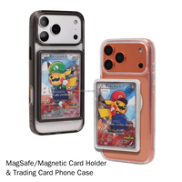 Funda Protectora para Teléfono con Diseño de Personajes de Dibujos Animados, con Ranura para Tarjetas, para iPhone, Material TPU y PC, 64x89mm, Gran Venta