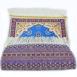 Alfombra de oración islámica plegable, antideslizante, lavable y con diseño floral, adecuada para picnics familiares y camping - Marca YASEEN - Product Image 3